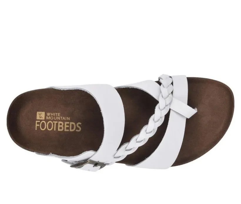 Women's White Mountain Hazy Footbed Sandals
