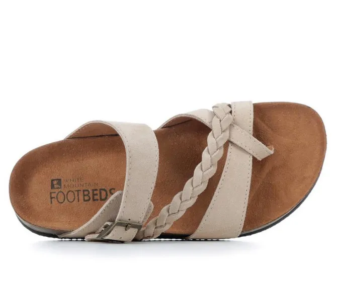 Women's White Mountain Hazy Footbed Sandals