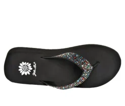 Women's Yellow Box Africa Wedge Flip-Flops