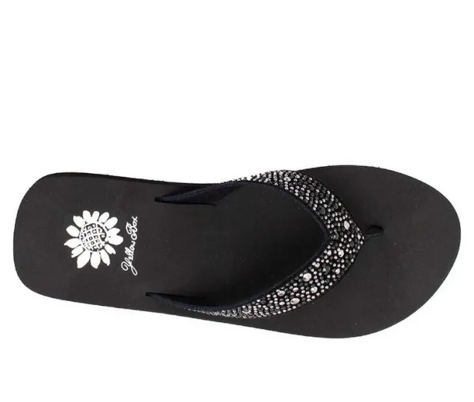 Women's Yellow Box Africa Wedge Flip-Flops