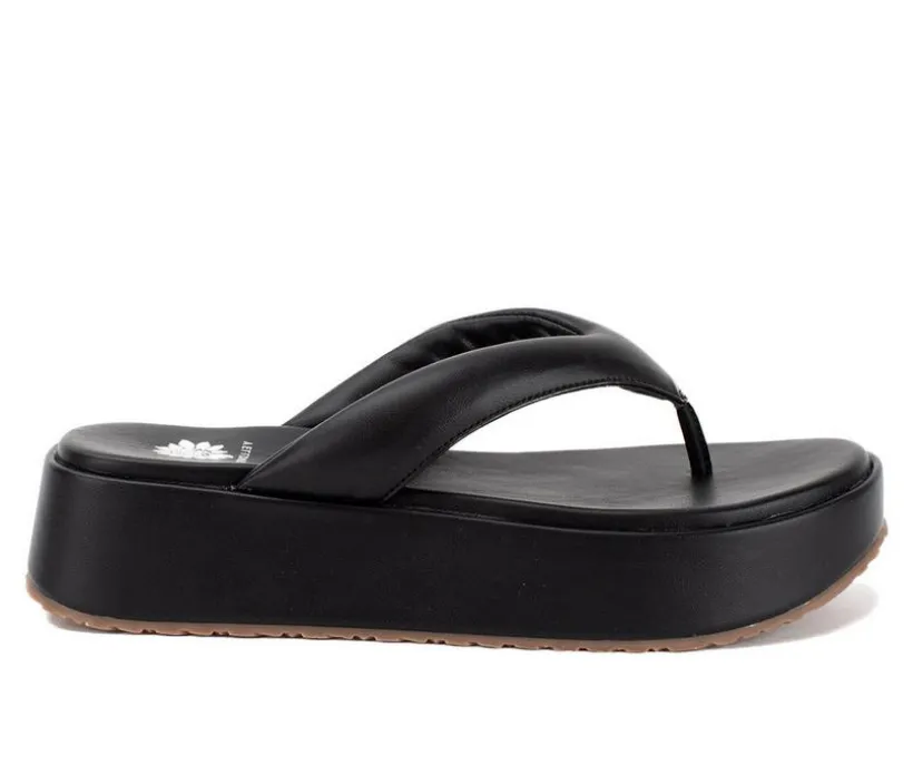 Women's Yellow Box Asbury Platform Flip-Flops