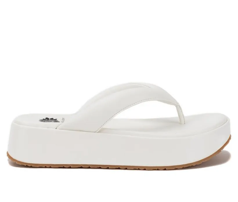 Women's Yellow Box Asbury Platform Flip-Flops