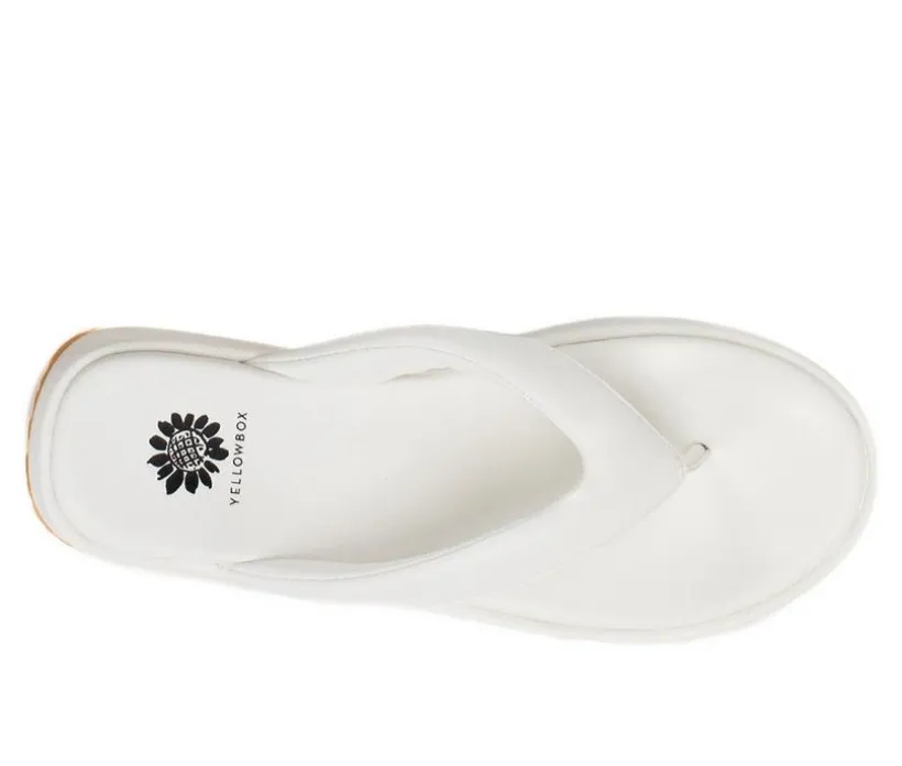 Women's Yellow Box Asbury Platform Flip-Flops
