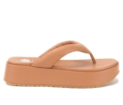 Women's Yellow Box Asbury Platform Flip-Flops