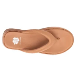 Women's Yellow Box Asbury Platform Flip-Flops