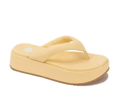 Women's Yellow Box Asbury Platform Flip-Flops