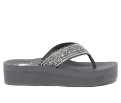 Women's Yellow Box Balat Flip-Flop Wedges