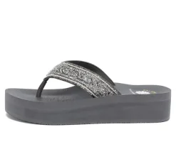 Women's Yellow Box Balat Flip-Flop Wedges
