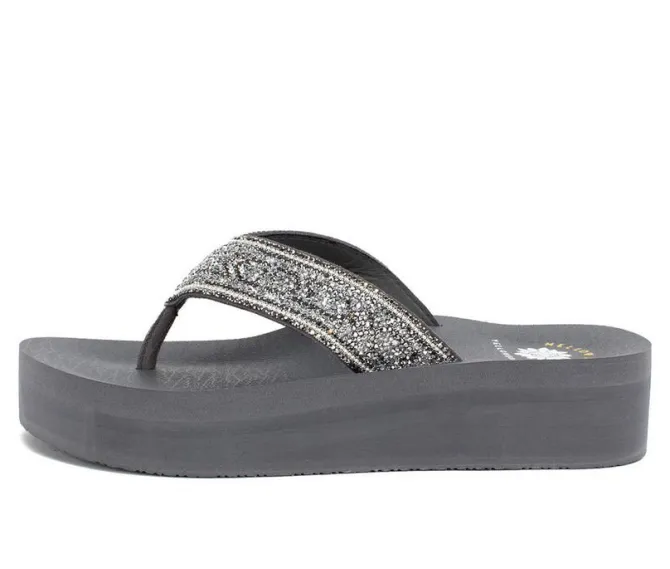 Women's Yellow Box Balat Flip-Flop Wedges
