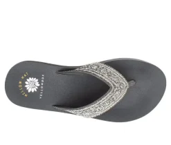 Women's Yellow Box Balat Flip-Flop Wedges