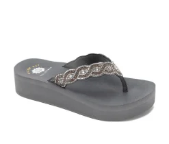Women's Yellow Box Barbara Platform Flip-Flops