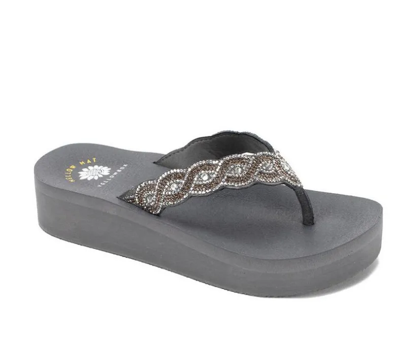 Women's Yellow Box Barbara Platform Flip-Flops