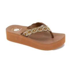 Women's Yellow Box Barbara Platform Flip-Flops