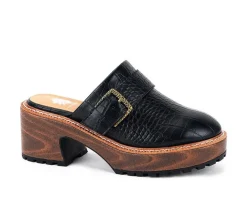 Women's Yellow Box Barker Platform Clogs