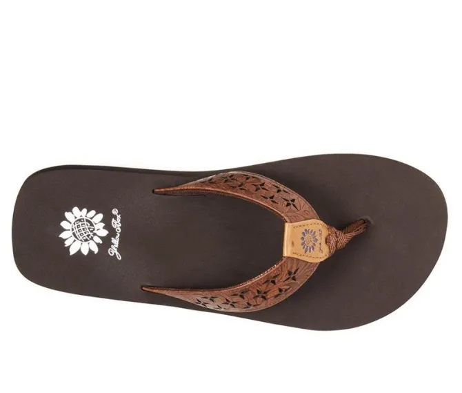 Women's Yellow Box Benji Flip-Flops