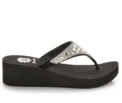 Women's Yellow Box Birder Wedge Flip-Flops