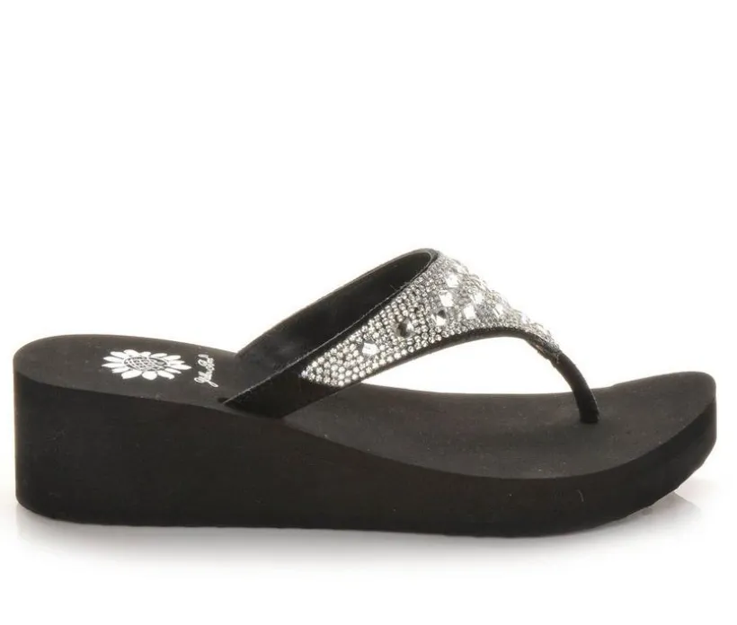 Women's Yellow Box Birder Wedge Flip-Flops