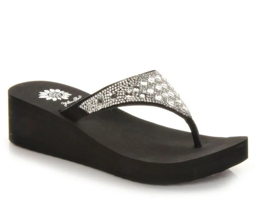 Women's Yellow Box Birder Wedge Flip-Flops