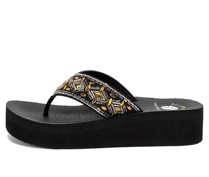 Women's Yellow Box Blaine Platform Flip-Flops