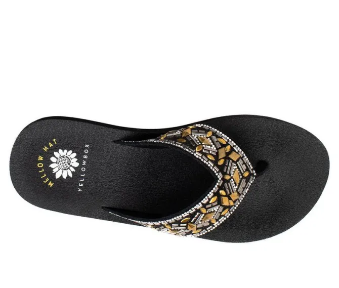Women's Yellow Box Blaine Platform Flip-Flops