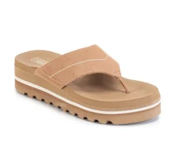 Women's Yellow Box Calica Heeled Flip-Flops