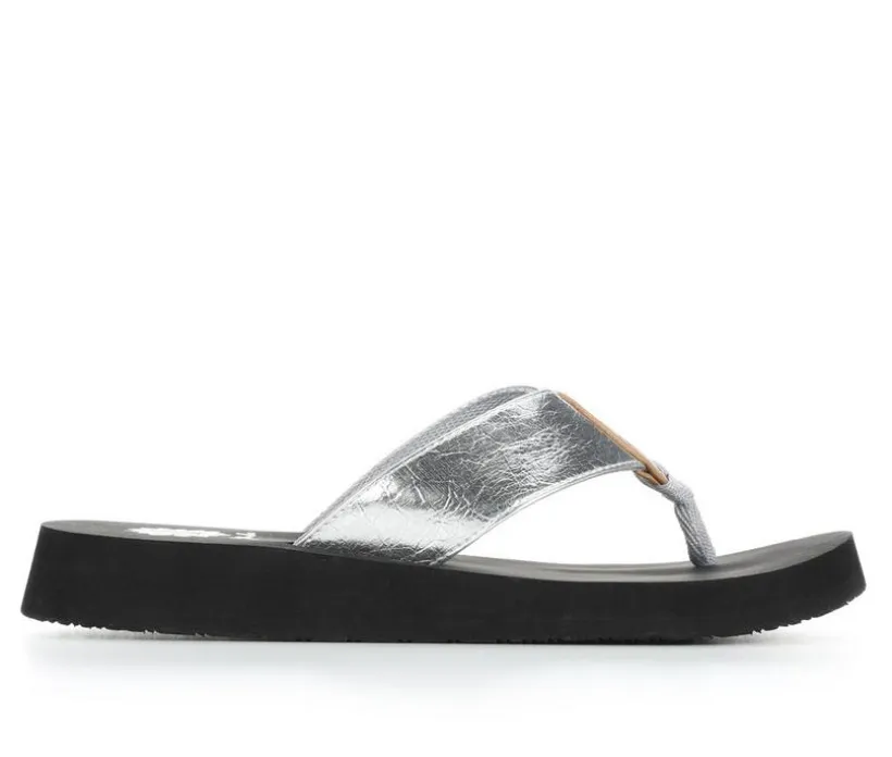 Women's Yellow Box Camala Flip-Flops