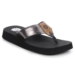 Women's Yellow Box Camala Flip-Flops