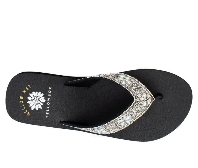 Women's Yellow Box Casey Wedge Flip-Flops