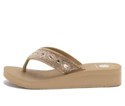 Women's Yellow Box Cathy Flip-Flops