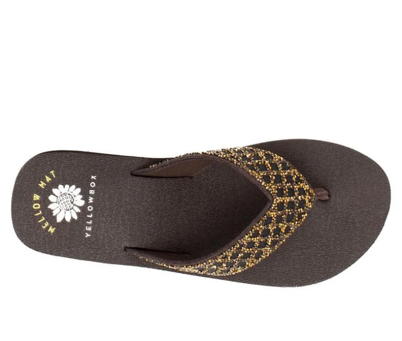 Women's Yellow Box Cesky Flip-Flops