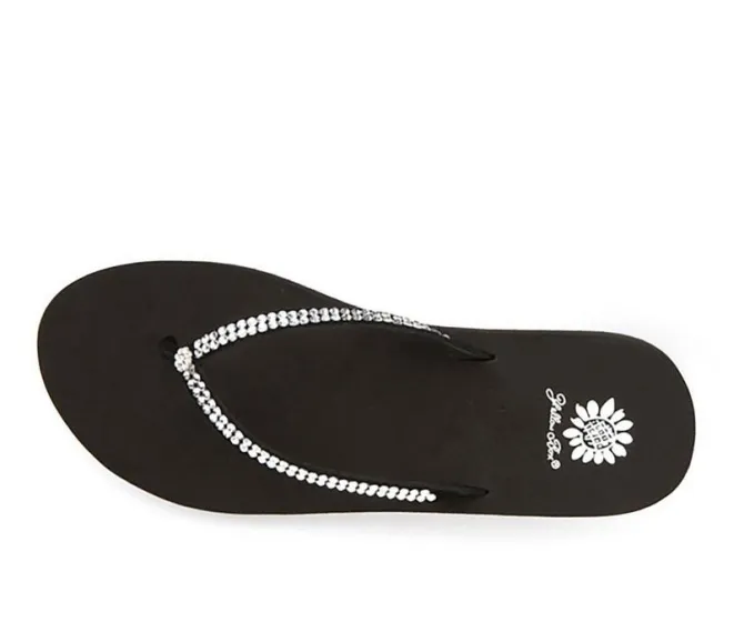 Women's Yellow Box Custard Wedge Flip-Flops