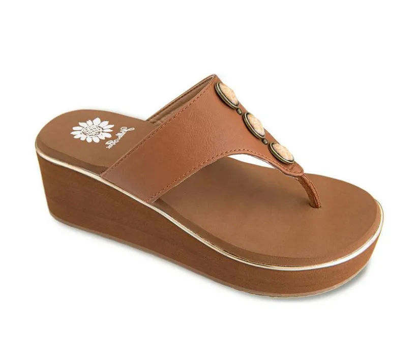Women's Yellow Box Daize Flip-Flops