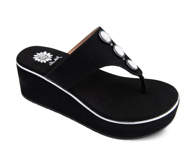 Women's Yellow Box Daize Flip-Flops