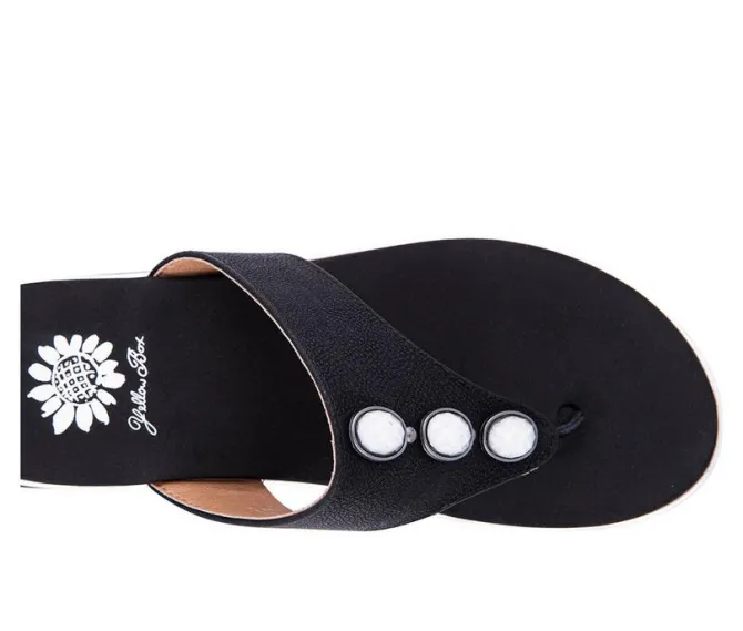 Women's Yellow Box Daize Flip-Flops