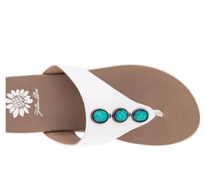 Women's Yellow Box Daize Flip-Flops