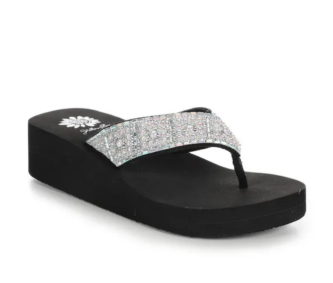 Women's Yellow Box Darlene Wedge Flip-Flops