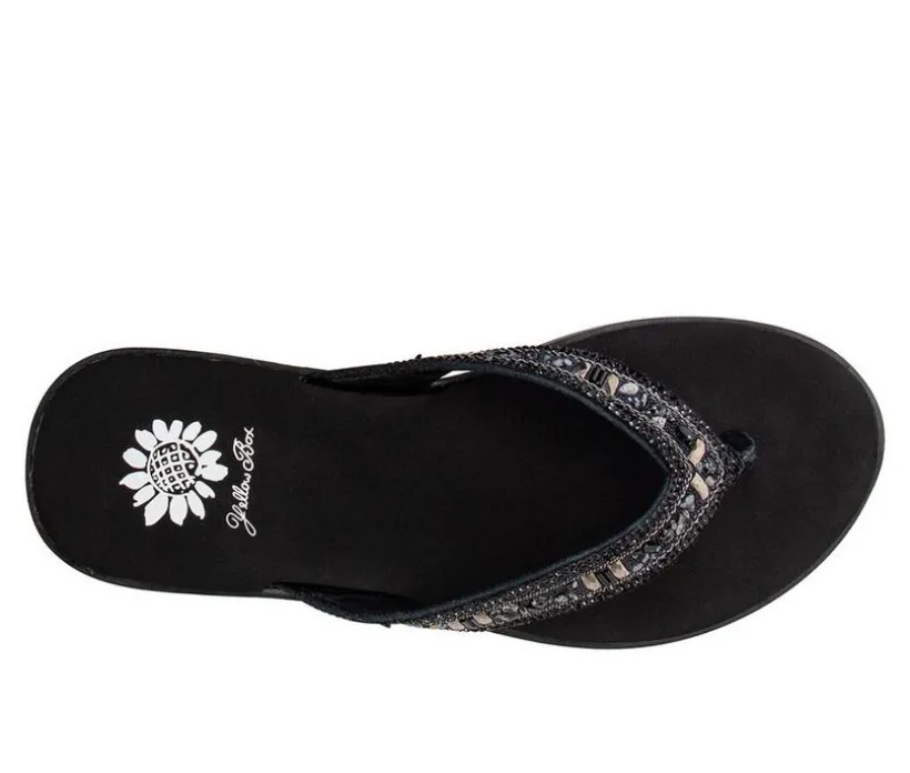 Women's Yellow Box Deming Flip-Flops
