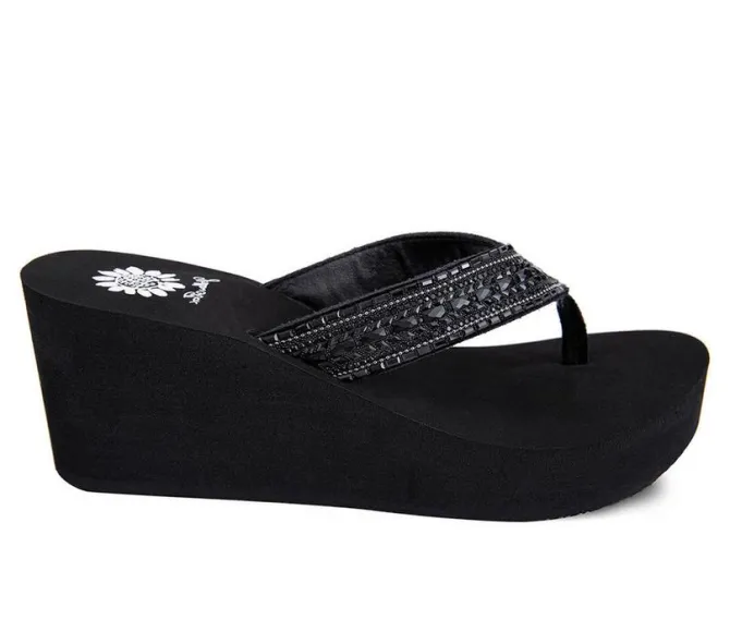 Women's Yellow Box Emmil Flip-Flops