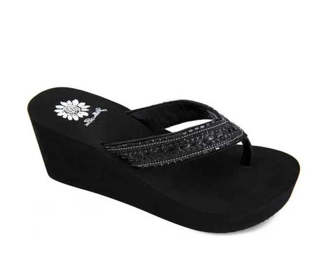Women's Yellow Box Emmil Flip-Flops