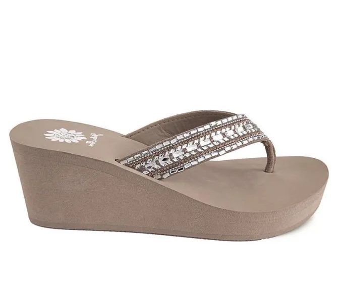 Women's Yellow Box Emmil Flip-Flops