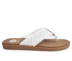 Women's Yellow Box Faddy Flip-Flops