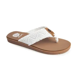 Women's Yellow Box Faddy Flip-Flops