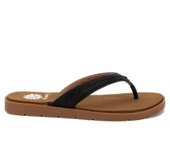 Women's Yellow Box Fallen Flip-Flops