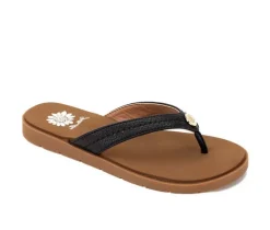 Women's Yellow Box Fallen Flip-Flops