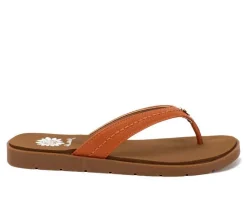 Women's Yellow Box Fallen Flip-Flops