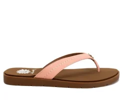 Women's Yellow Box Fallen Flip-Flops