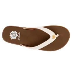 Women's Yellow Box Fallen Flip-Flops