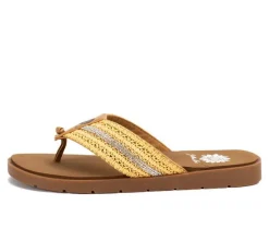 Women's Yellow Box Fania Flip-Flops