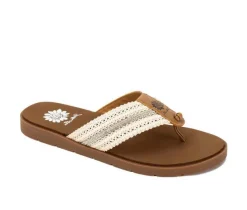 Women's Yellow Box Fania Flip-Flops