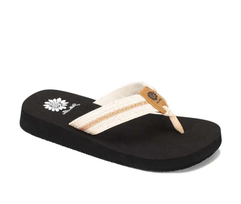 Women's Yellow Box Farnel Flip-Flops